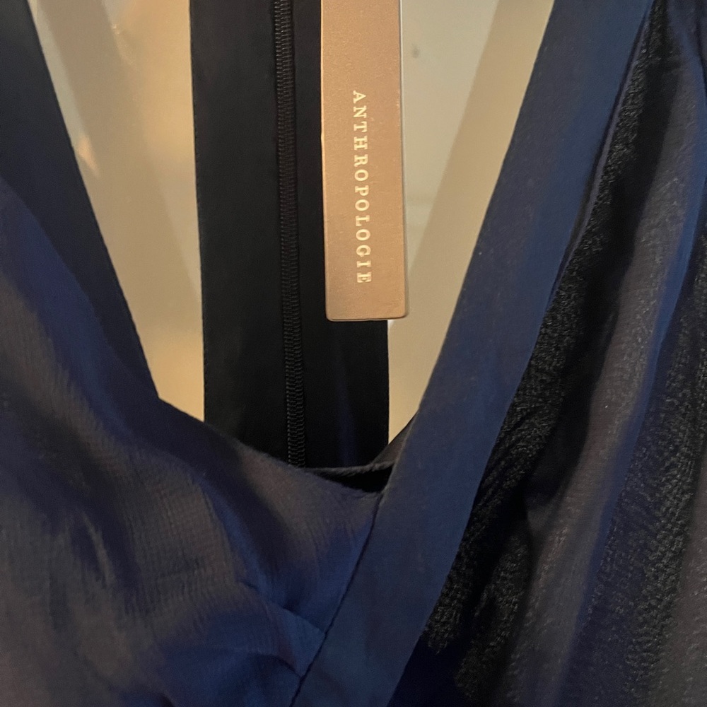 Anthropologie Deep Blue Dress - Picture 2 of 6